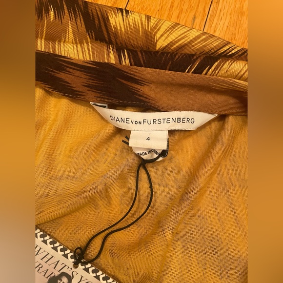 Diane Von Furstenberg Palace Tiger Wrap Dress - Picture 8 of 13